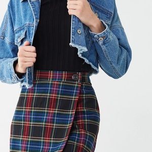 Plaid Wrap Skirt